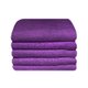 Bunty Plush 100% Cotton Terry Fringe Guest Towel (Royal Lilac)(Pack of 5)(380gsm): 