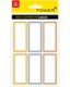 Tower Colour Border Labels - Metallic (10 Sheets) - 60 Labels - 60 Labels: 