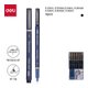 Deli Finenolo 7-Piece Pigment Liner Set - 0.2, 0.25, 0.3, 0.35, 0.4, 0.45, 0.5mm: 