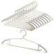 Chenshia 10pcs Adjustable Clothes Hanger NonSlip Widen Plastic Clothes Rack: 