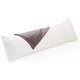 Chenshia 45x150cm Side Sleeper Body Pillow Faux Down Long Cuddle Cushions - Grey: 