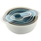 Chenshia 8Pc Colander & Sifter Baking Prep Nesting Bowls-Measuring Cups Set: 