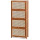 Chenshia Bamboo Storage Cabinet 4 Tier Kitchen Multifunctional Organizer: 