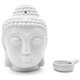 Chenshia Buddha Aromatherapy Oil Burner with Tealight Candle Holder - White: 