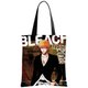ANIMANGA Waterproof Oxford Tote Bag with Flocking Print - Ichigo Kurosaki: 
