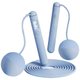 Deli Dual Electronic Counting Skipping Jump Rope 3M Blue: 