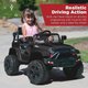 12V Kids Ride On Jeep Car w/Parent Remote Control - Black: 
