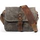 Army green,Retro Camera Canvas Shoulder Bag Men's Waterproof Compact Single-lens: 