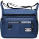 Blue,Men's Multi-layer Crossbody Bag, Large Capacity Waterproof Shoulder Bag: 