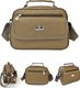 103 large khaki heavyweight fabric,Oxford Cloth Canvas Business Bag Single Shoulder Crossbody Handbag: 