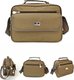 104 extra large khaki heavyweight fabric,Oxford Cloth Canvas Business Bag Single Shoulder Crossbody Handbag: 