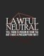 Lawful Neutral - RPG Alignment Themed Mapping and Notes Note (Paperback): Cutiepie Mapping