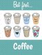 Coffee Lovers 4x4 Quad Graph Paper Workbook (Paperback): True North