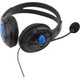 Raz Tech Wired Over-Ear Gaming Headset with Microphone for Playstation 4 and PC (Black): 