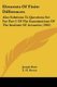 Elements Of Finite Differences - Also Solutions To Questions Set For Part 1 Of The Examinations Of The Institute Of Actuaries...