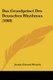 Das Grundprinci Des Deutschen Rhythmus (1868) (German, Paperback): Joseph Edward Wessely