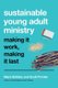 Sustainable Young Adult Ministry - Making It Work, Making It Last (Paperback): Mark DeVries, Scott Pontier