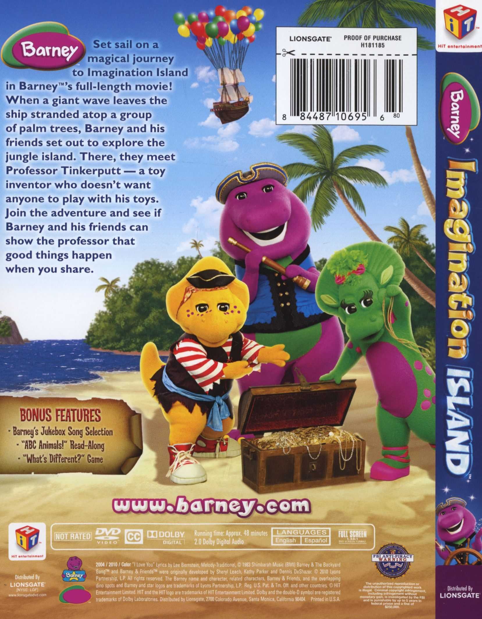 Barney: Imagination Island (Region 1 Import DVD)