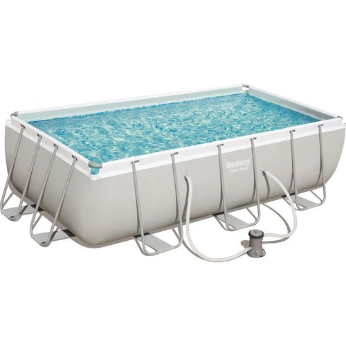 Bestway Power Steel Rectangular Frame Pool Set (4.04 x 2.01 x 1.00m