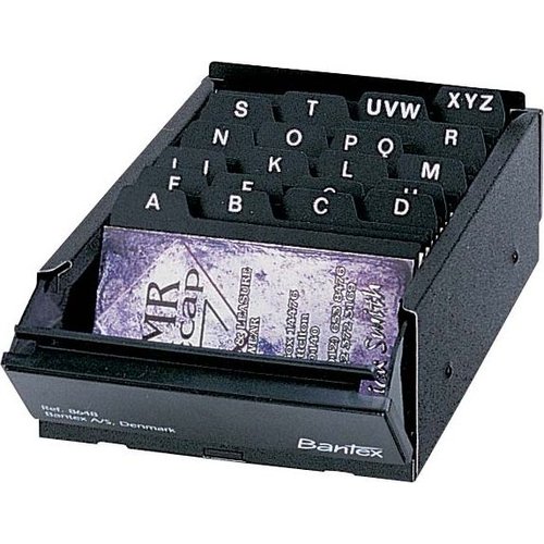 Bantex B8648 Business Card Filing Boxes (400 Cards) Stationery Buy
