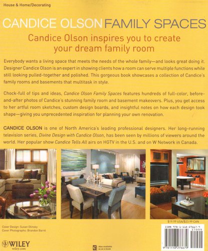 Candice Olson Family Spaces Paperback 9781118276679 Books