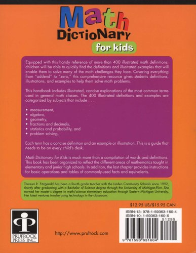 Math Dictionary For Kids The Essential Guide To Math Terms - 