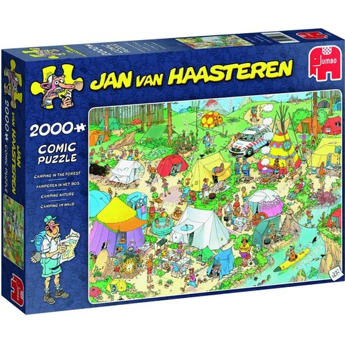 Jumbo Jan Van Haasteren Puzzle Camping In The Forest Puzzle (2000