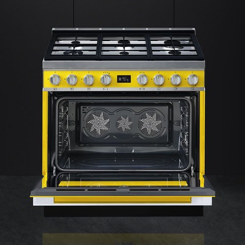 Smeg CPF9GMYW Portofino Cooker and Multifunction Oven (90cm)(Yellow