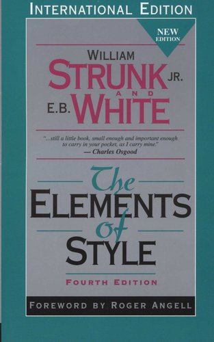 the elements of style william strunk pdf