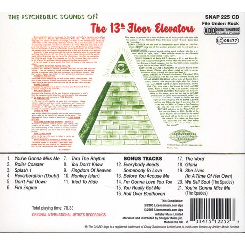 The Psychedelic Sounds Of The 13th Floor Elevators Uk Bonus