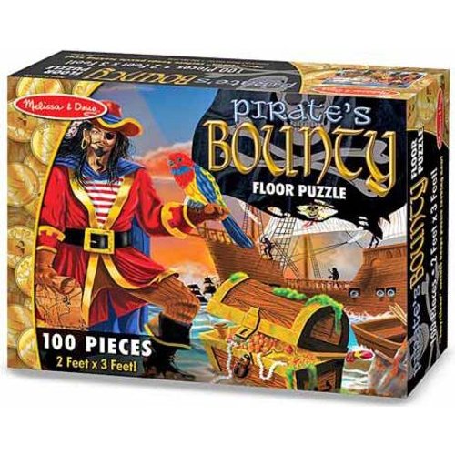 Melissa Doug Floor Puzzles Pirate Bounty 100 Pieces Toys