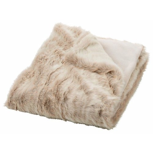 Hertex Faux Rabbit Throw Beige 140x220cm Kitchen Home Share Your Images