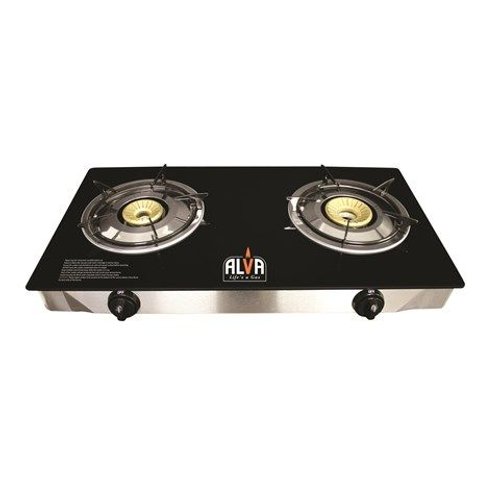 Alva 2 Burner Glass Gas Stove GCS06 Outdoor Buy online in South