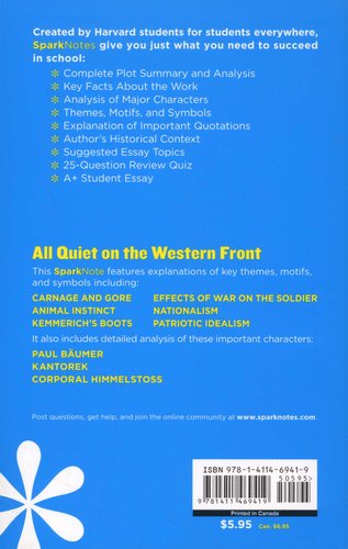 All Quiet On The Western Front Sparknotes Literature Guide Share Your Images Examples Of Thesis Statements For English Essays also Executive Ghostwriting Services Easy Persuasive Essay Topics For High School