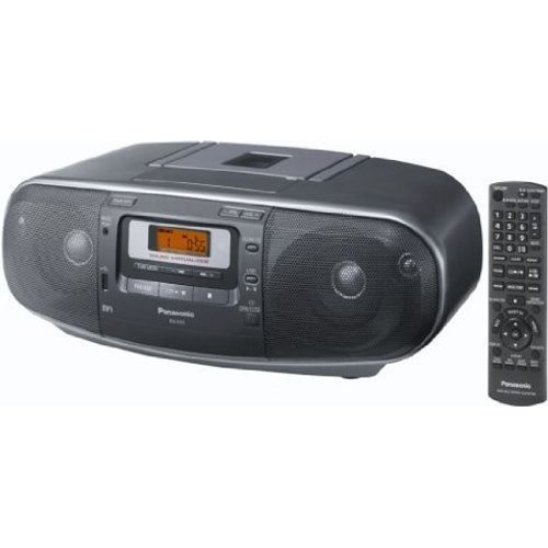 Panasonic RXD55 Radio Cassette with CD Player (2 Channels)(Grey