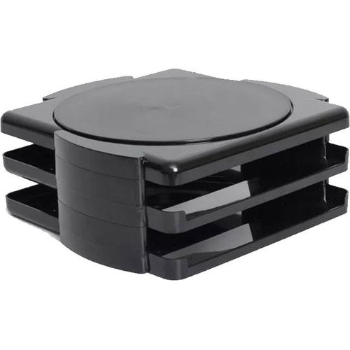 Baobab Swivel Monitor Stand with 2 Multifunctional Trays (360 Degree Rotation)(Black