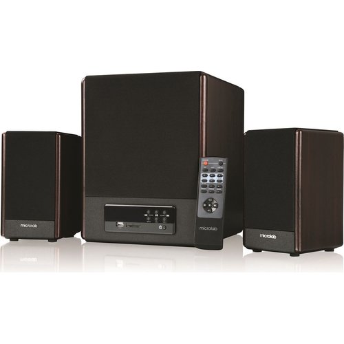 Microlab FC530U Speaker System Set (2.1 Channels)(64W)(Brown and Black ...