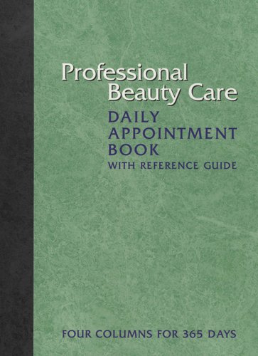 professional beauty care daily appointment book with reference guide