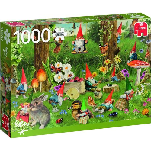 Jumbo Premium Collection Puzzle Gnomes At The Forest Edge (1000 Piece
