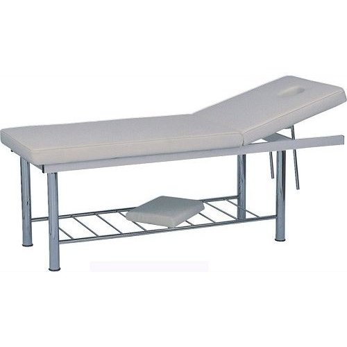 Massage Bed with Chrome Frame (White) All departments Buy online in