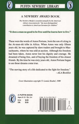 Amos Fortune Free Man Paperback Elizabeth Yates