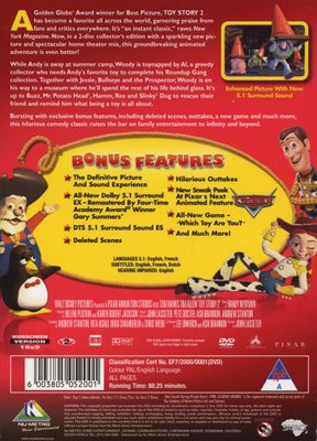 Toy Story 2 2 Disc Special Edition English French Dvd Music Buy Online In South Africa From Loot Co Za