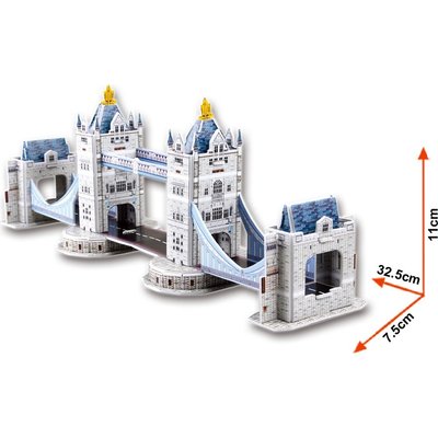 Cubic Fun 3D Puzzle - Tower Bridge (UK) 52 Pieces Picture 1