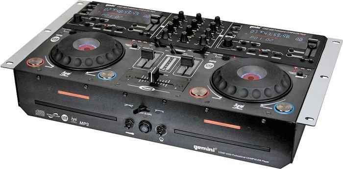 DJ機材 GEMINI CDJ CD/MP3/USB CDMP-6000 Gemini CDMP-6000 Dual CD/MP3 DJ Mixing Console | Guitar Center